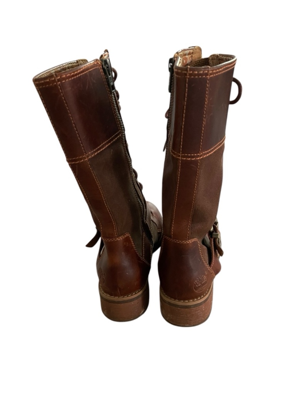 Timberland Women's 26640 Bethel Buckle Lace-Up Combat Boots Size 7 - Picture 4 of 10